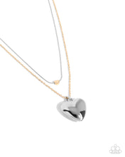 Load image into Gallery viewer, Halting Hearts - Multi (Silver and Gold) Necklace
