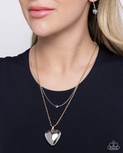 Load image into Gallery viewer, Halting Hearts - Multi (Silver and Gold) Necklace
