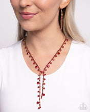 Load image into Gallery viewer, Glittery Getaway - Red (Rhinestone) Necklace
