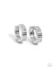 Load image into Gallery viewer, Join The Fun! - Silver Hinge Hoop Earrings

