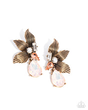 Load image into Gallery viewer, Showstopping Symphony - Orange Post Earrings
