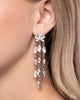 Lively Lure - White Post Earrings