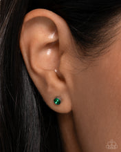 Load image into Gallery viewer, Logical Light - Green (Emerald Stud) Earring
