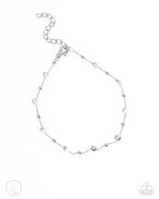 Load image into Gallery viewer, Don&#39;t Mention It - White (Heart) Stainless Steel Anklet
