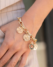 Load image into Gallery viewer, Delightful Declaration - Gold Bracelet (SS-0924)
