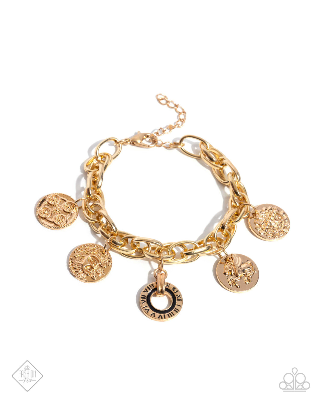 Delightful Declaration - Gold Bracelet (SS-0924)