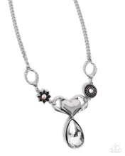 Load image into Gallery viewer, Favorite Fashion - White (Silver Heart) Necklace
