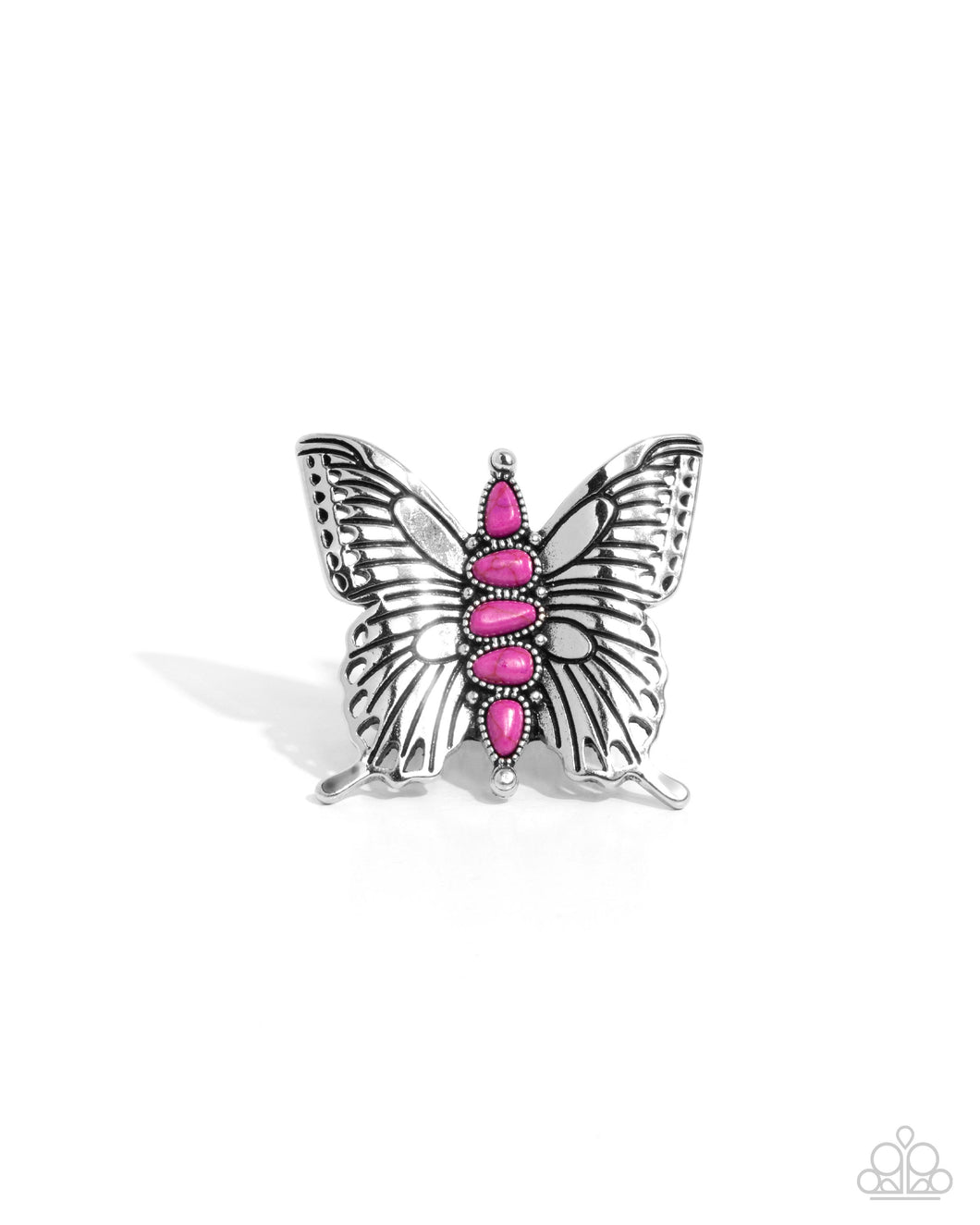 Brash Butterfly - Pink (Butterfly) Ring