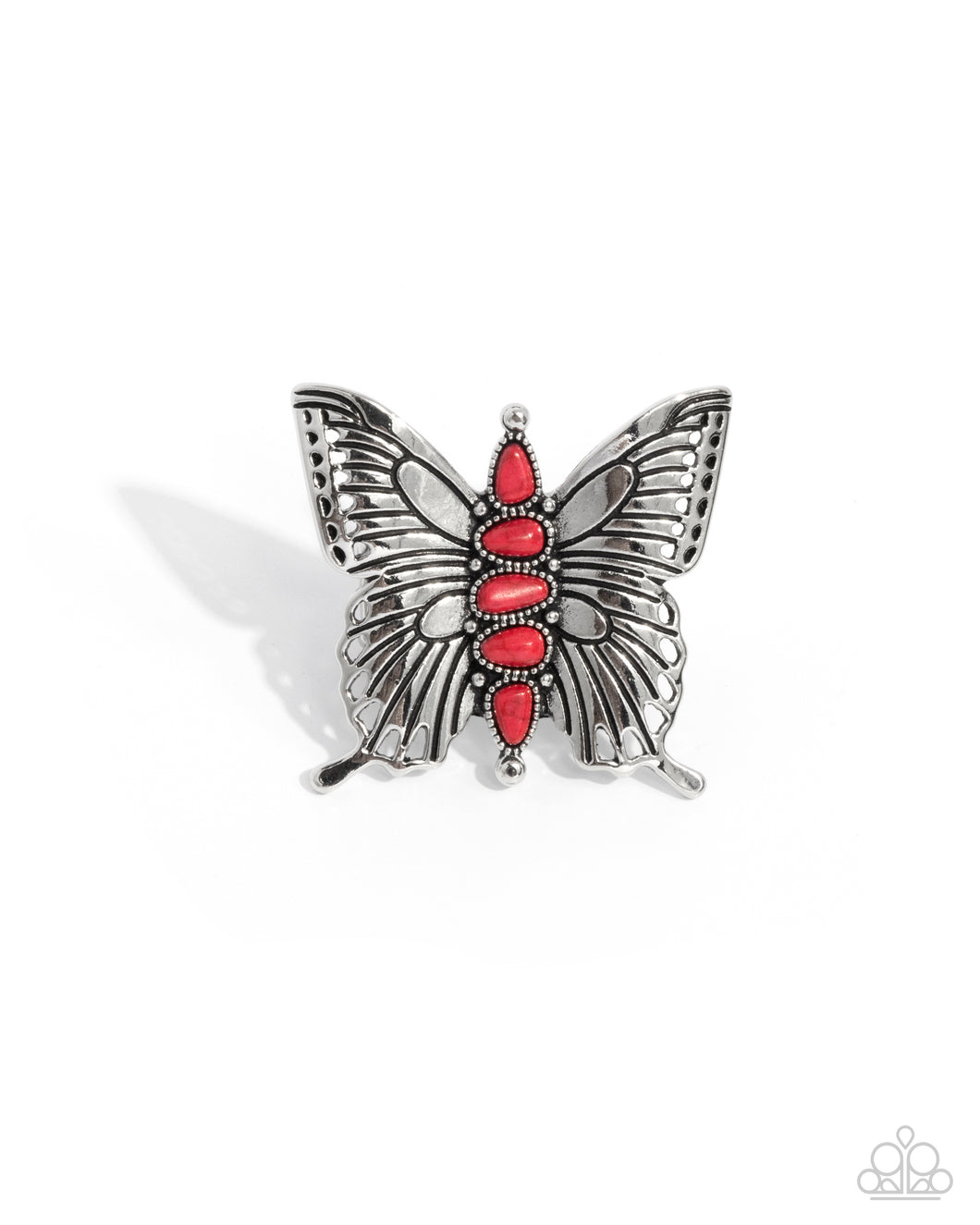 Brash Butterfly - Red (Butterfly) Ring