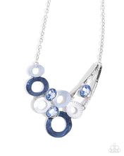 Load image into Gallery viewer, Compelling Circles - Blue Necklace

