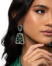 Load image into Gallery viewer, Glistening Gala - Green Earring
