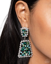 Load image into Gallery viewer, Glistening Gala - Green Earring

