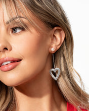 Load image into Gallery viewer, Valentines Vision - White (Pearl Heart) Double-Sided Post Earring
