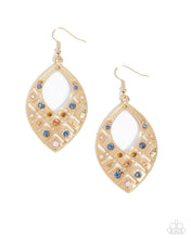 Load image into Gallery viewer, Glittery Gaze - Multi (Gold) Earring
