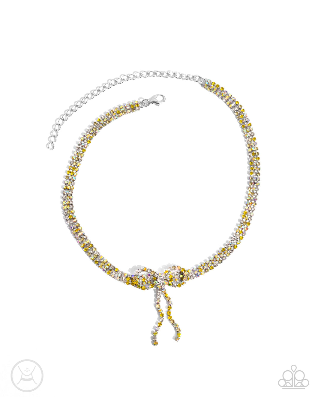 Buckingham Bow - Yellow (Bow) Choker Necklace