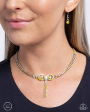 Load image into Gallery viewer, Buckingham Bow - Yellow (Bow) Choker Necklace
