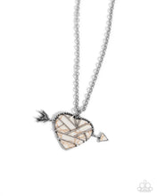 Load image into Gallery viewer, Emotional Edge - White (Stone Heart) Necklace
