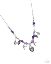 Load image into Gallery viewer, Flight of the Sparrow - Purple Necklace
