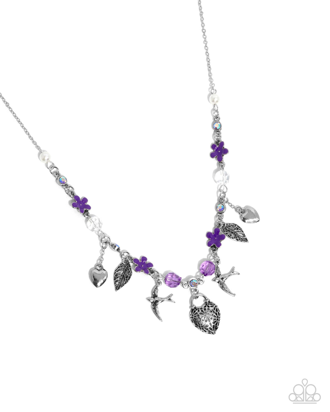 Flight of the Sparrow - Purple Necklace