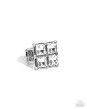 Load image into Gallery viewer, Window Whimsy - White (Rhinestone) Ring
