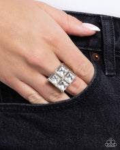 Load image into Gallery viewer, Window Whimsy - White (Rhinestone) Ring
