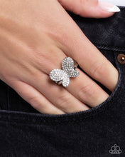 Load image into Gallery viewer, Aerial Anthem - White (Rhinestone) Heart Ring
