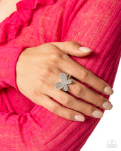 Load image into Gallery viewer, Aerial Anthem - White (Rhinestone) Heart Ring
