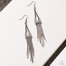 Load image into Gallery viewer, Trailing Off - Silver Earring
