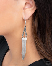 Load image into Gallery viewer, Trailing Off - Silver Earring
