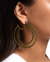 Load image into Gallery viewer, Set the Scene - Brass Earrings
