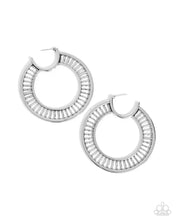 Load image into Gallery viewer, Set the Scene - Silver Hoop Earring
