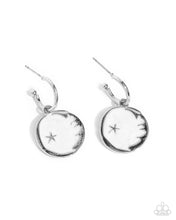 Load image into Gallery viewer, South Star - White Hoop Earring
