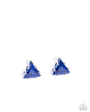 Load image into Gallery viewer, Triangular Twinkle - Blue Post Earring
