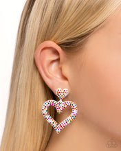 Load image into Gallery viewer, Dazzling Deed - Multi (Heart) Earring
