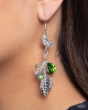 Load image into Gallery viewer, Descending Dazzle - Green Earring
