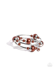 Load image into Gallery viewer, Palatial Pearls - Brown Bracelet
