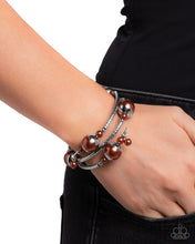 Load image into Gallery viewer, Palatial Pearls - Brown Bracelet
