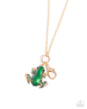 Load image into Gallery viewer, Tree Frog - Gold Lanyard Necklace
