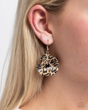 Load image into Gallery viewer, Legendary Leopard - Black (Leopard-Printed Petal) Earring
