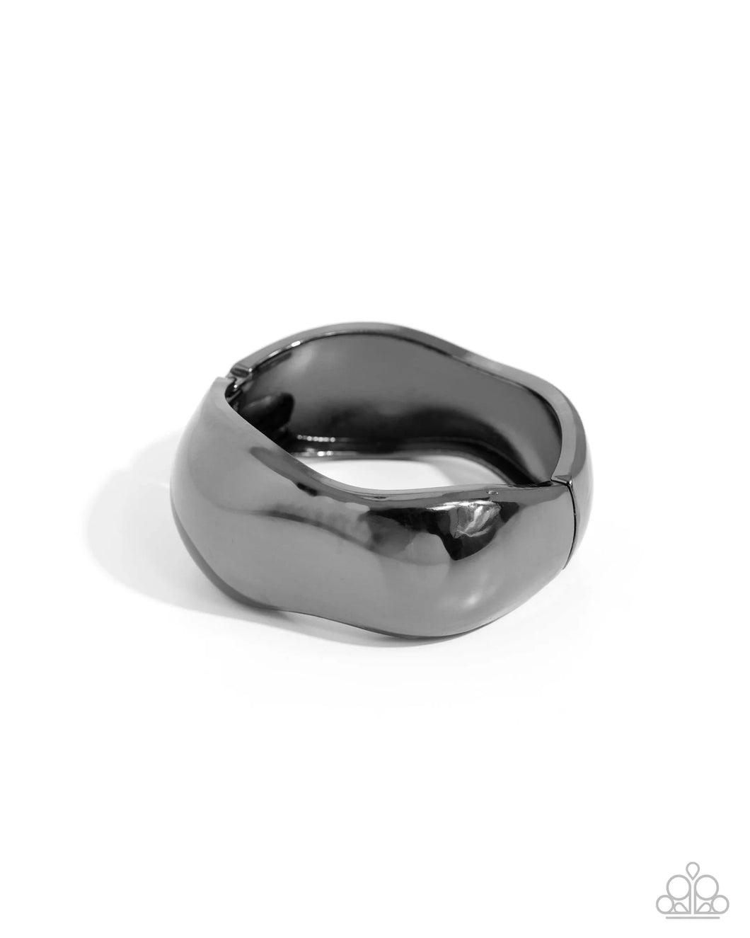 Curved Confident - Black (Gunmetal) Bracelet