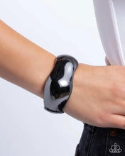 Load image into Gallery viewer, Curved Confident - Black (Gunmetal) Bracelet
