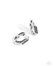 Load image into Gallery viewer, Warped Welcome - Silver (Hematite) Earrings
