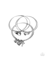 Load image into Gallery viewer, Sealed Sweetheart - Silver (Bangle) Bracelet

