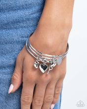 Load image into Gallery viewer, Sealed Sweetheart - Silver (Bangle) Bracelet
