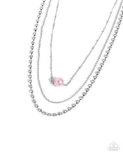 Load image into Gallery viewer, Symmetrical Shimmer - Pink Necklace
