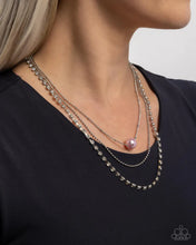 Load image into Gallery viewer, Symmetrical Shimmer - Pink Necklace
