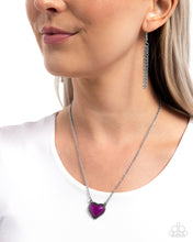Load image into Gallery viewer, Earthy Eternity - Purple (Heart) Necklace
