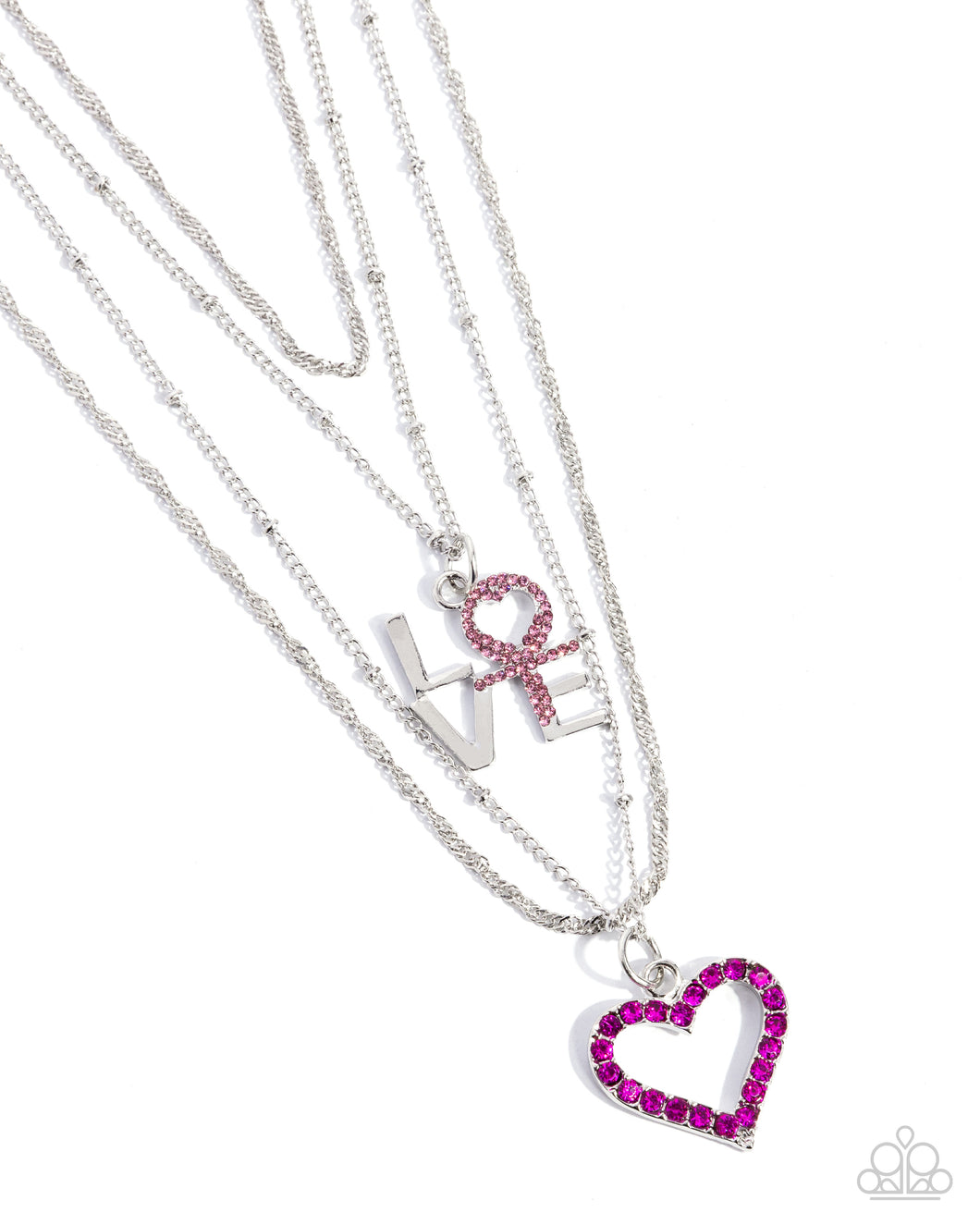 Courting Caliber - Pink (Heart) Necklace