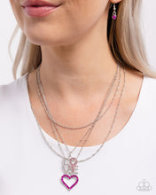 Load image into Gallery viewer, Courting Caliber - Pink (Heart) Necklace
