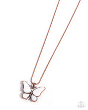 Load image into Gallery viewer, Model Metamorphosis - Copper (Butterfly) Necklace
